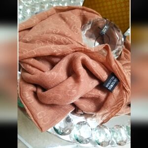 Scarf GG beige light brown cotton